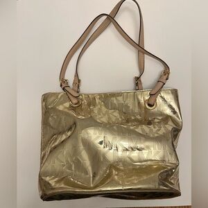 Gold Michael Kors Tote Bag